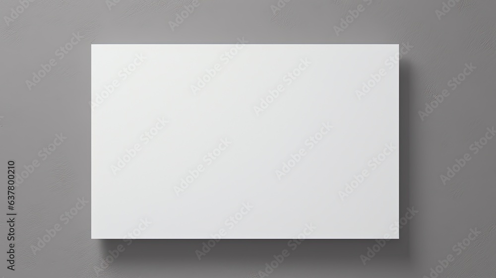 Poster minimal business brand template with grey background and copy space on blank paper sheet cards. mock