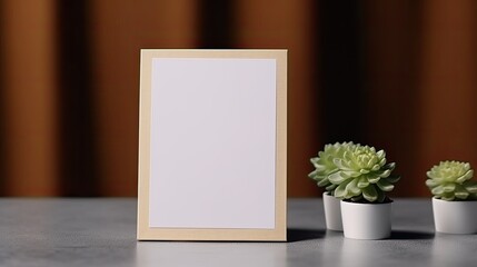 Mockup template for table tent card with space for logo or graphic design