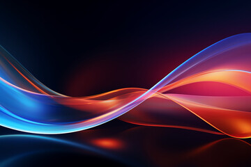 Abstract background, colorful smooth wave, curve, shiny design