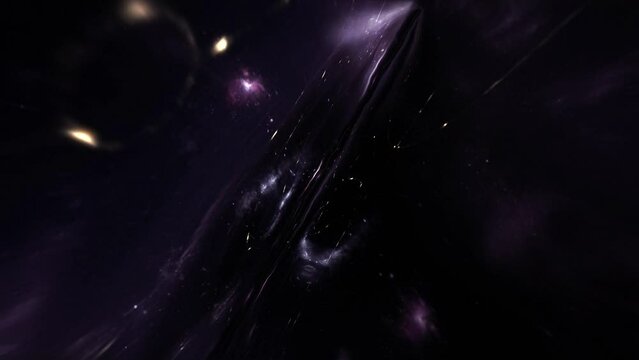 Map of the universe warping and expanding. Seamless Loop