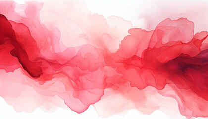 red watercolor stains