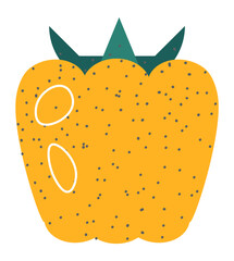 Yellow pepper, sweet vegetable, organic veggies