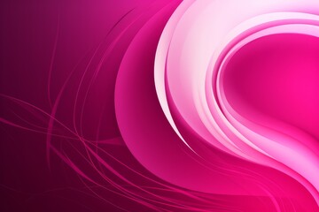 Photo of a vibrant and dynamic abstract background with flowing curves in shades of pink and white