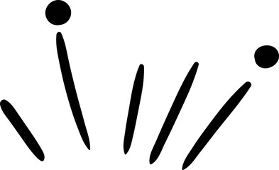 Cute doodle element vector