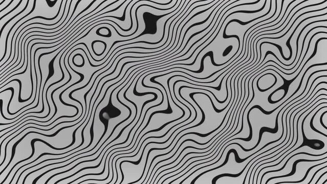 Abstract gray particle ripple wave textures on art template on flowing animation background.