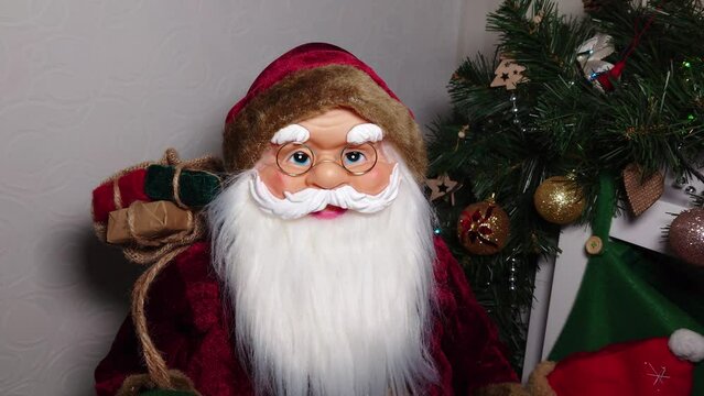 Santa Claus Christmas toy with glasses 