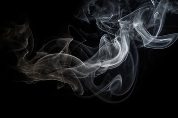 Smoke on a black background