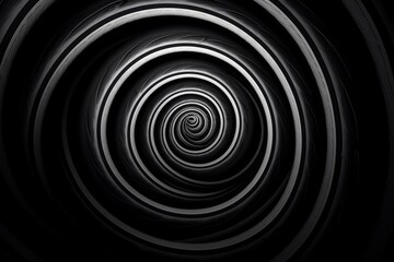 A mesmerizing black and white spiral captured in a stunning photograph