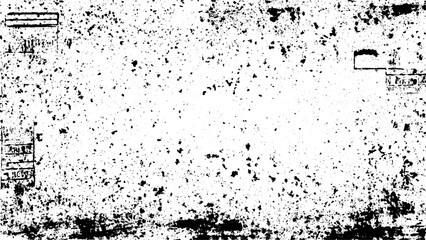 Black grainy texture isolated on white background. Dust overlay. Dark noise granules. Grunge Black And White Urban Vector Texture Template. Dark Messy Dust Overlay Distress Background. 