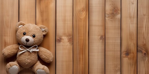 Cherished memories. Classic teddy bear of childhood. nostalgic comfort. Warm embrace. Wholesome playtime