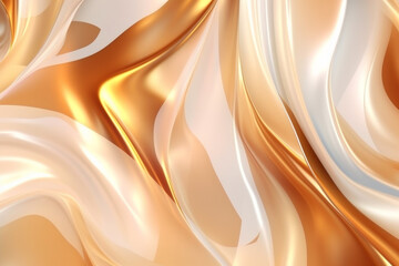  Gold background. Gold texture. Abstract gold liquid. Golden wave background. AI Generative