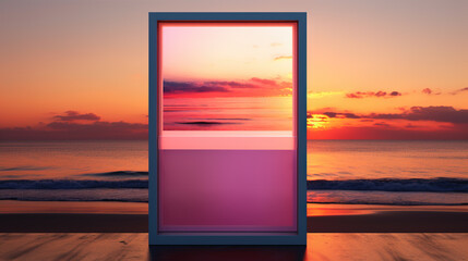 Sunrise Awakening Frame: Capture the vibrant colors of a sunrise to signify the awakening and energizing effects of your product