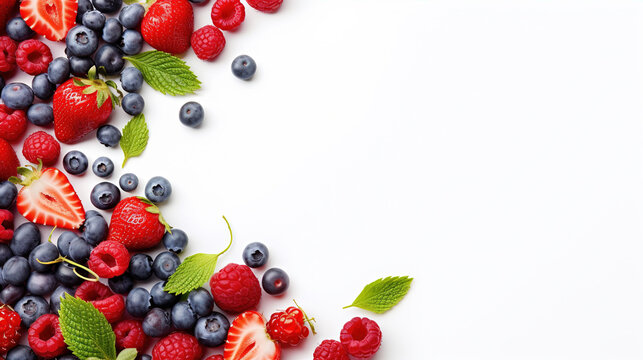 variety of antioxidant-rich berries like blueberries