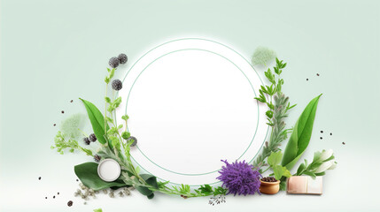 alongside images of balanced lifestyles, including yoga poses and healthy meals, to promote holistic well-being