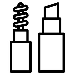 lipstick with mascara line 