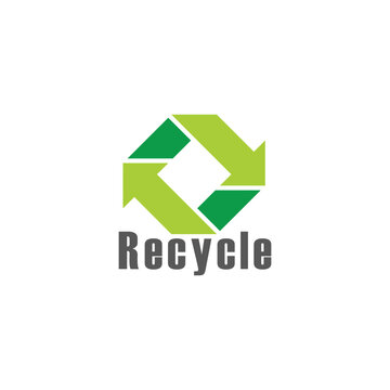 rotate shadow fold recycle arrow logo vector