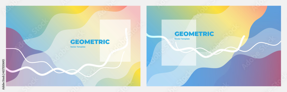 Poster dynamic fluid wave modern abstract background