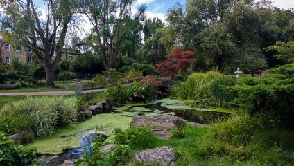 The Japanese Garden at Hammersmith Park in West London, UK