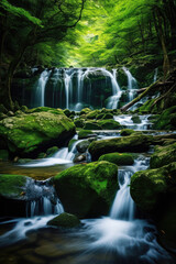 Beautiful Waterfall in the Forest
