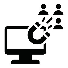 Lead Generation Glyph Icon