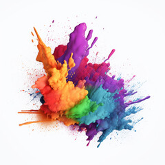 Pride colors illustrations on light background