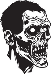Scary Zombie , Halloween Zombie, Vector illustration, SVG