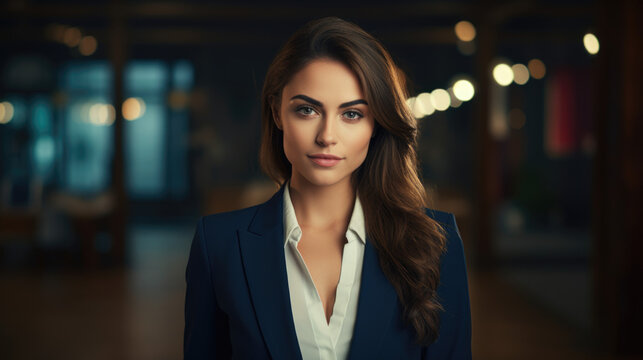 Portrait Of A Beautiful Young Business Woman