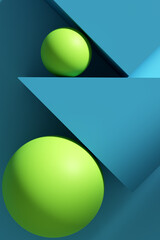 Abstract geometric shapes background. Balance and harmony.