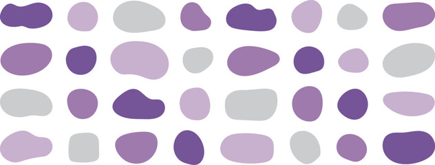 かわいい抽象的なゆるゆるフレーム　　Set of cute abstract shapes.Vector loose frame.