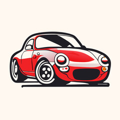 logo car, vector illustration cartoon