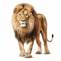 Majestic Big Lion. Generative ai