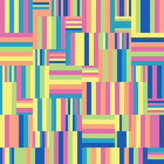 Colorful geometric composition. Vertical and horizontal multi-colored lines. Seamless layout for textures, wallpapers, covers, clothes and simple backgrounds