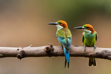 bee eater perched on a branch