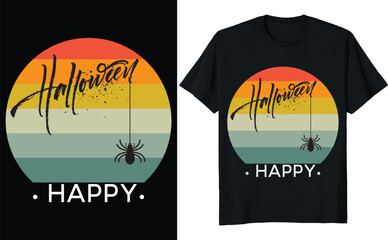 Happy Halloween T-shirt Design.
Typography, quote, Halloween t shirt design. Halloween t shirt design for Halloween day.