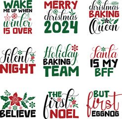 christmas retro svg design bundle and eps file