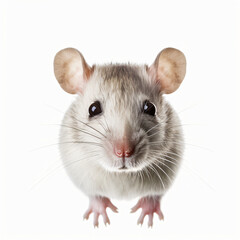 Rat face isolated on white background
