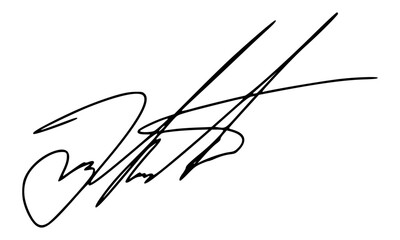 Abstract Signature Idea Starting Letter J for Document. Vector with Transparent Background