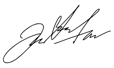 Abstract Signature Idea Starting Letter J for Document. Vector with Transparent Background