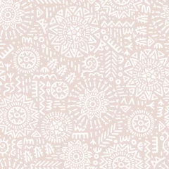 Fotobehang Boho Hand drawn abstract seamless pattern, ethnic background, simple style - great for textiles, banners, wallpapers, wrapping - vector design