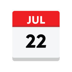 22 july icon with white background