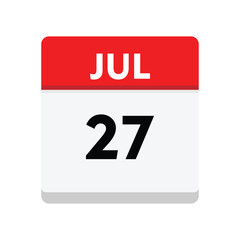 27 july icon with white background