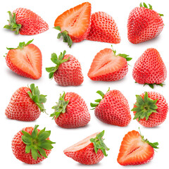strawberry isolated on white background