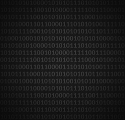 Czarne tło informatyczne kod binarny © Monika Janiak-Klicha