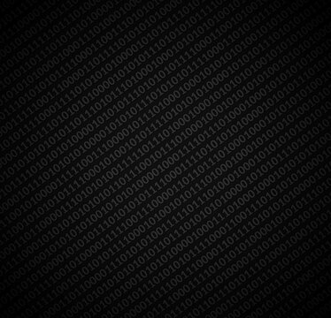 Czarne tło informatyczne kod binarny