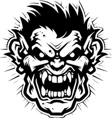 Zombie - High Quality Vector Logo - Vector illustration ideal for T-shirt graphic