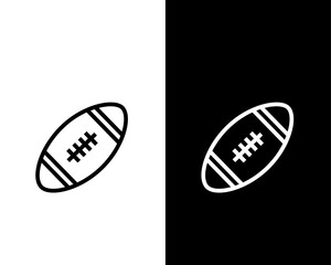 American football icon vector logo design template competition