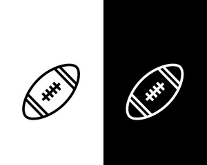 American football icon vector logo design template competition