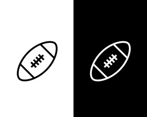 American football icon vector logo design template competition