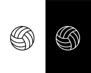 Volley ball icon sport competition flat style