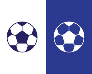 Soccer ball icon flat style illustration logo template